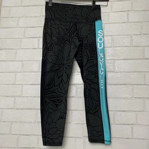 Soul Soulcycle Leggings Floral Daisy

Print Yoga Black Teal Blue Stripe.